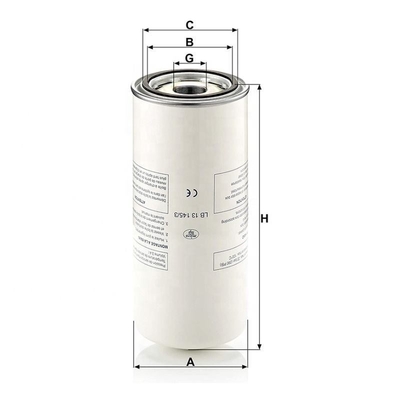 140*305mm Luftölseparator Filterelement für Schraubkompressor LB131453 P782909 A10525274