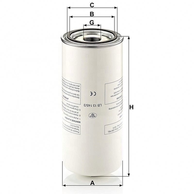 Luft- und Öltrennfilter für Luftkompressor LB-13145/3 P782909 OV 6076 OAS99047