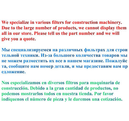 s Top-Choice 1R-0750 P502423 Kraftstofffilter für Caterpillar Gleisbagger-Lkw-Motor